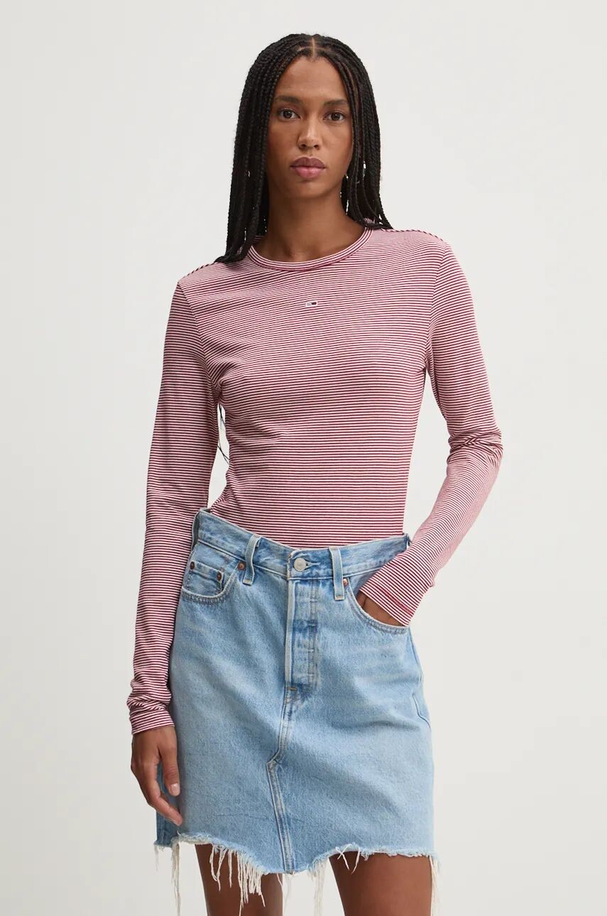 

Рубашка Tommy Jeans с длинными рукавами, красный