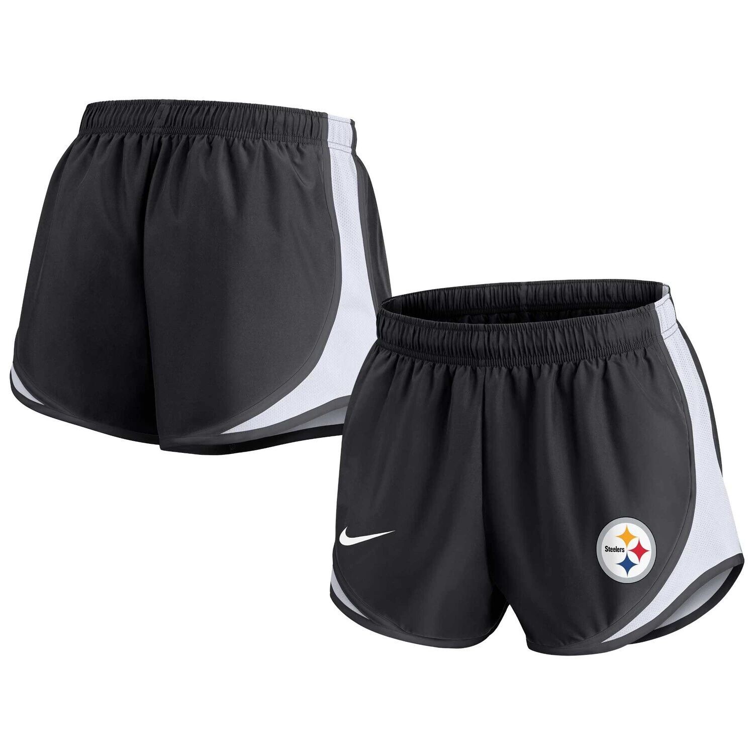 

Женские черные шорты Nike Pittsburgh Steelers Tempo большого размера Nike