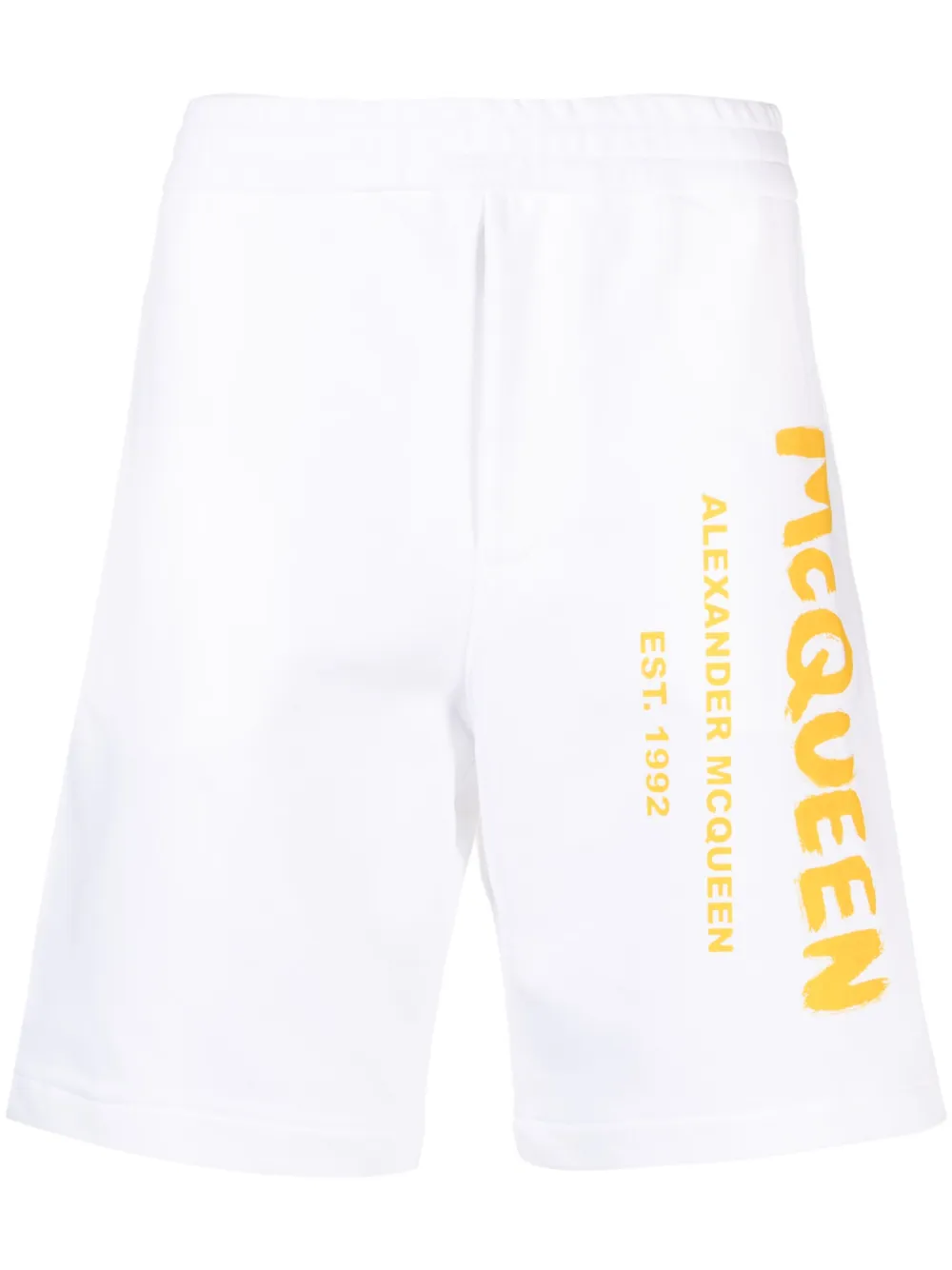 

Шорты с логотипом Alexander McQueen, белый
