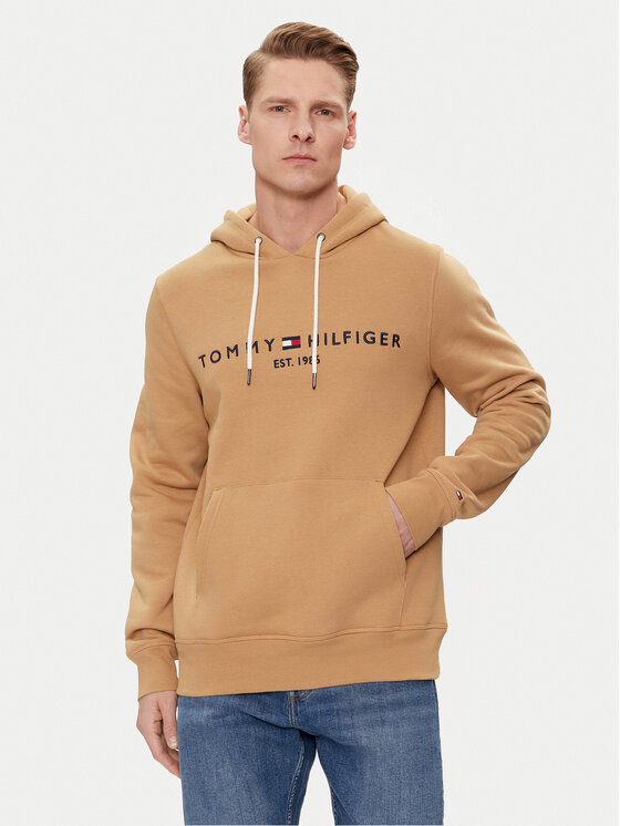 

Толстовка обычного кроя Logo MW0MW11599 Tommy Hilfiger, коричневый