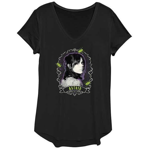 

Женская футболка с принтом Astrid в рамке из фильма "Битлджус" Licensed Character