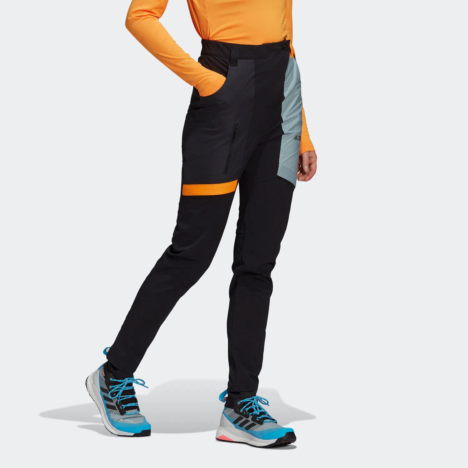 Спортивные штаны Adidas Black/Blue — фото 4