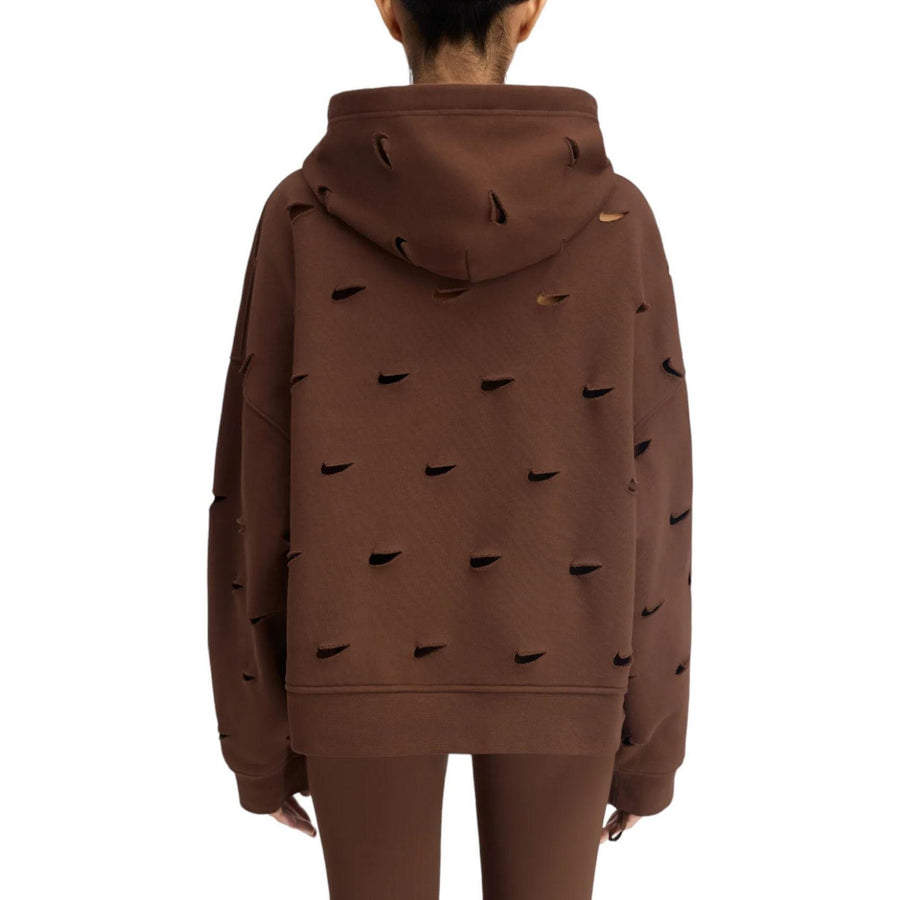 Худи Nike x Jacquemus Swoosh Hoodie (Asia Sizing) 'Cacao Wow', коричневый — фото 3