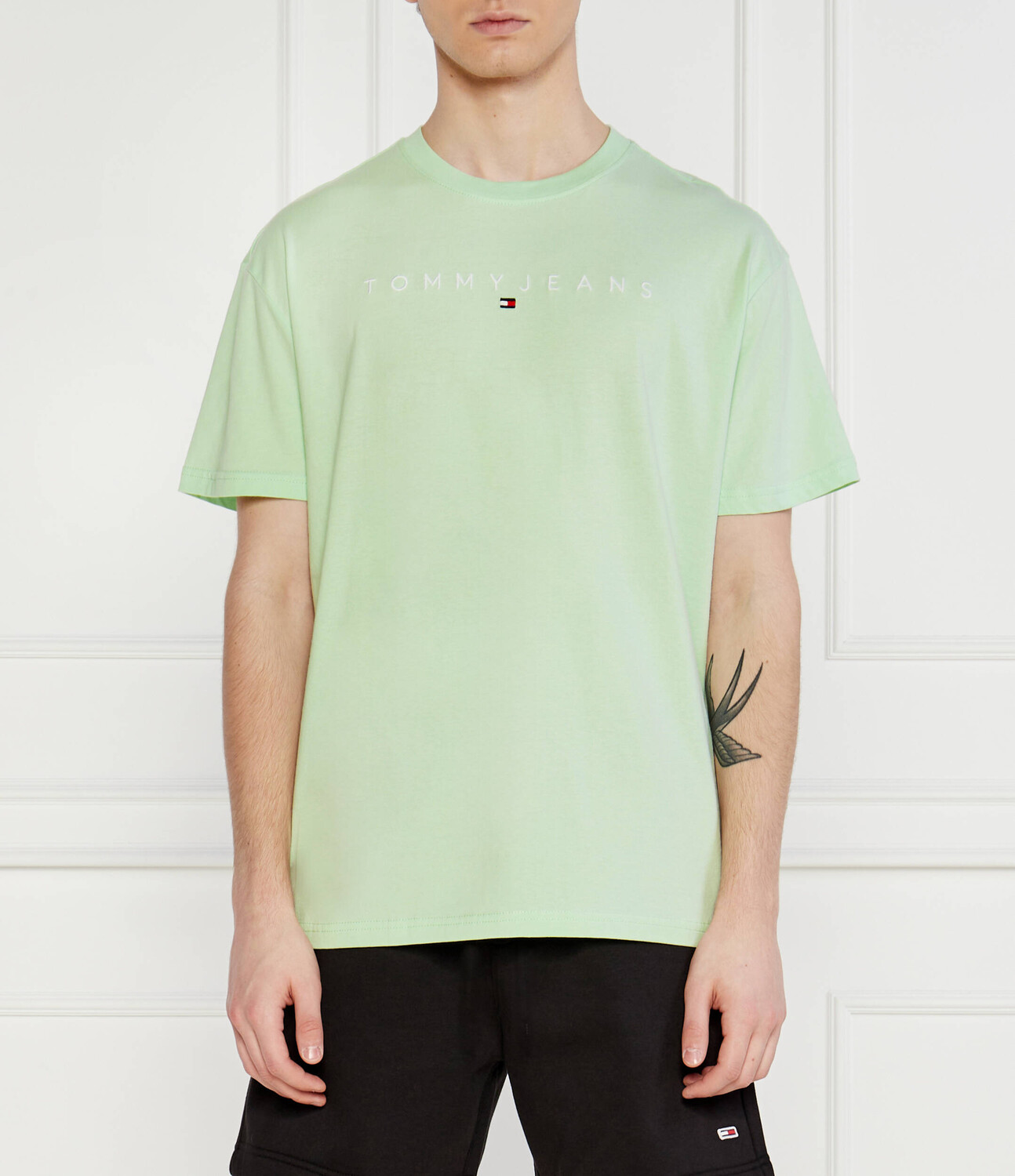 

Футболка Tommy Jeans LINEAR LOGO Regular Fit, зеленый