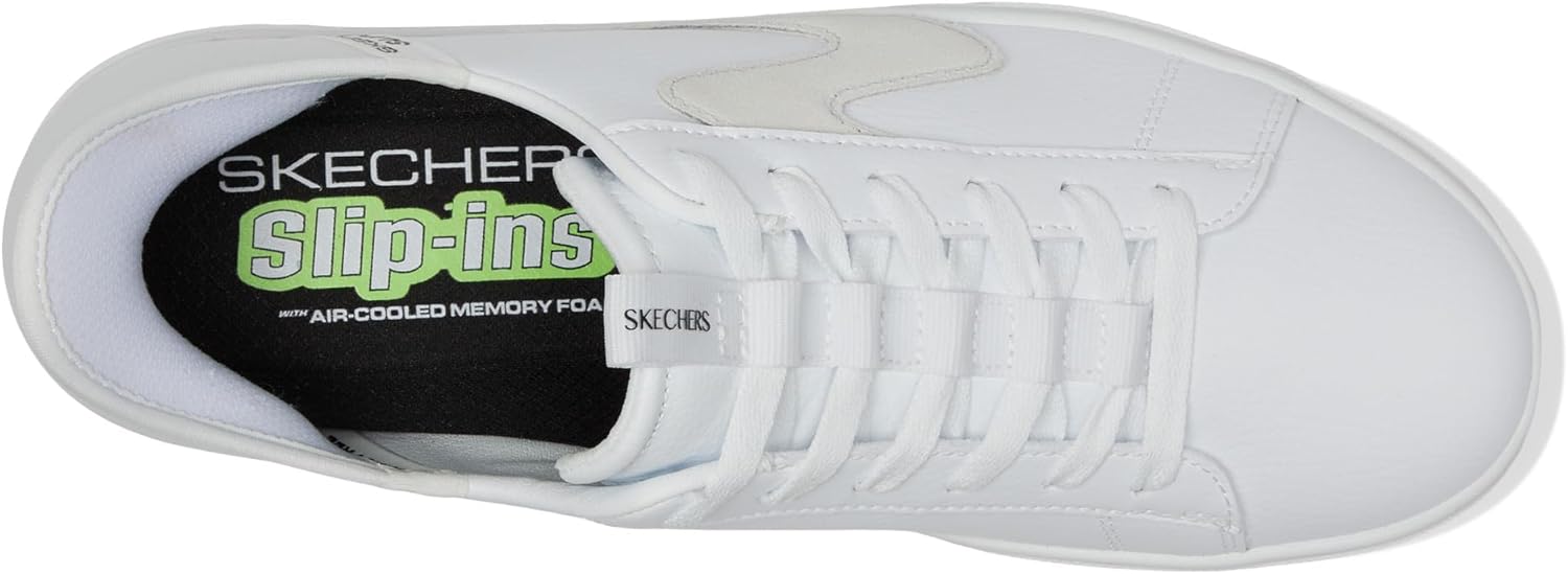 Мужские слипоны Skechers Eden Lx - Strando Hands Free, белый — фото 3