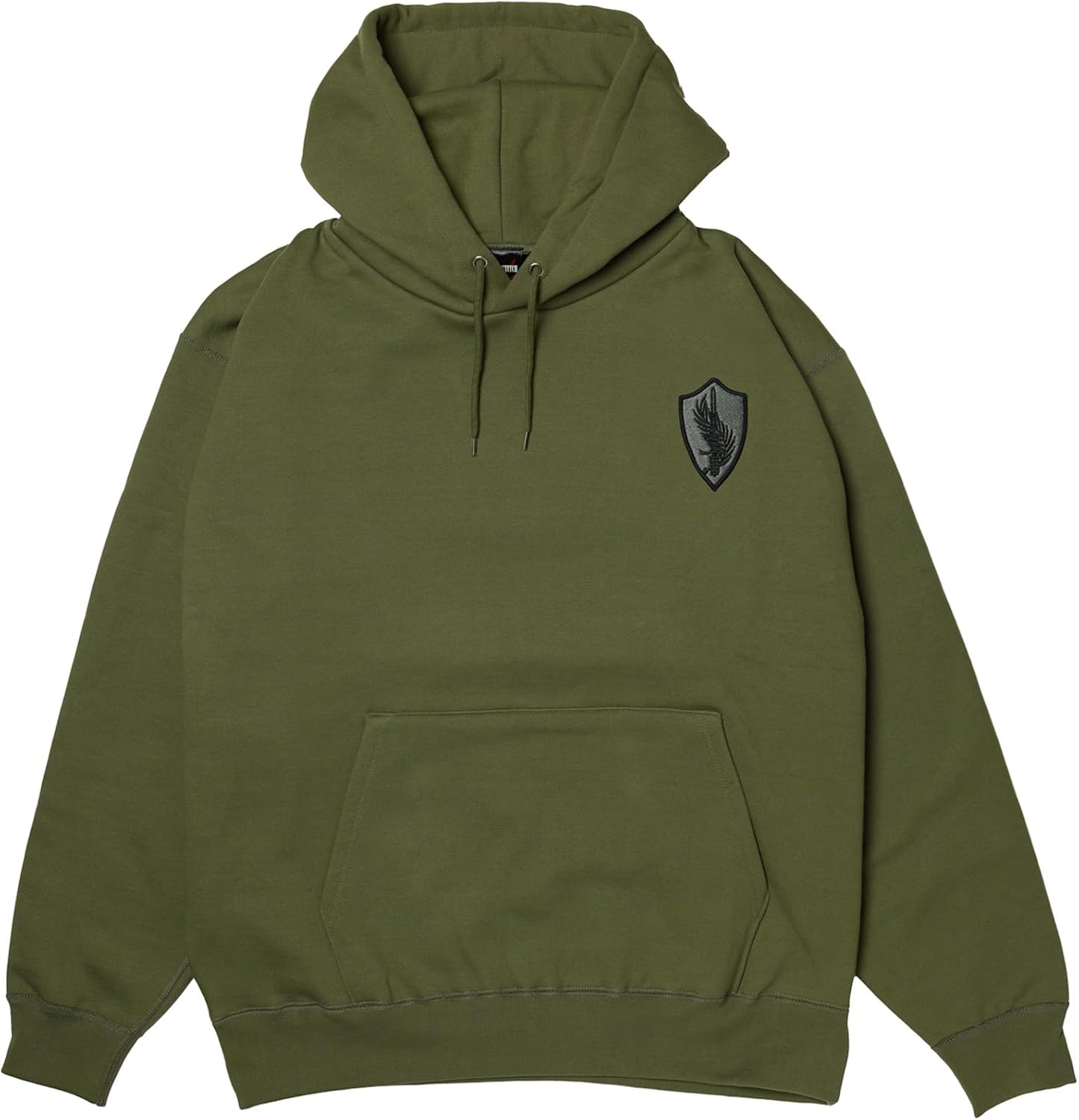 

Толстовка с капюшоном F Style, нашивка с гербом армии США, на флисовой подкладке, без капюшона, оливково-зеленый цвет, размер 3XL F-Style