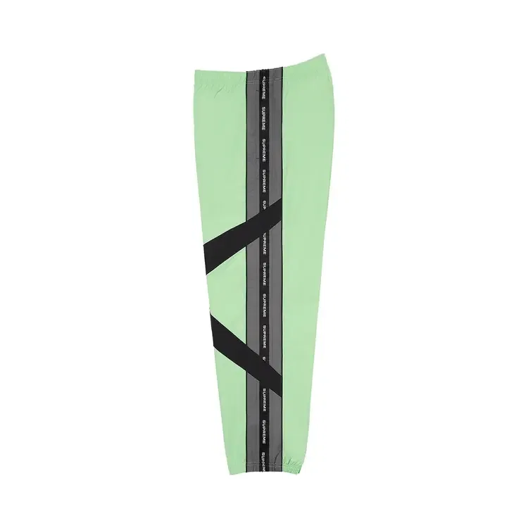 Спортивные брюки Supreme Cross Paneled Track Pant, зеленый — фото 3