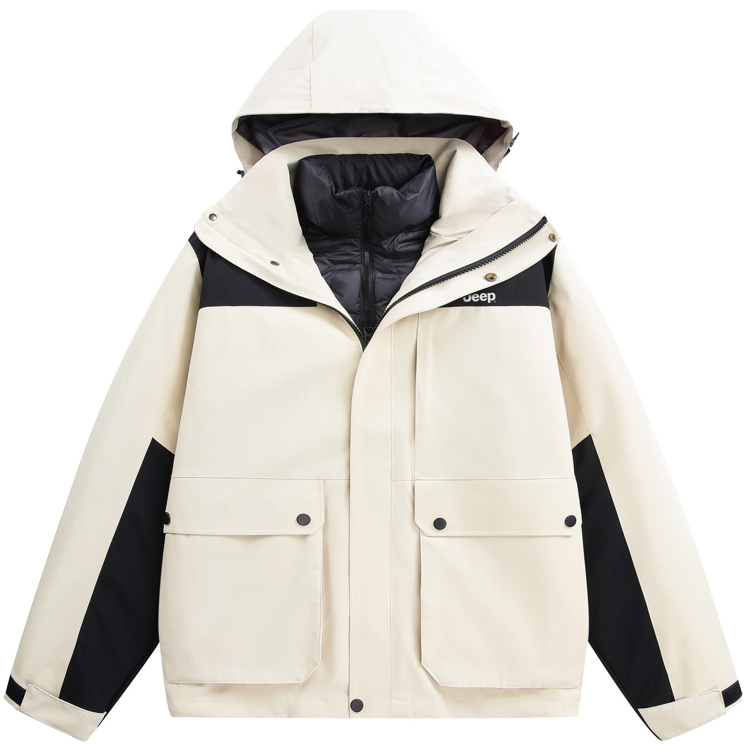 

Пуховик унисекс Jeep, черный