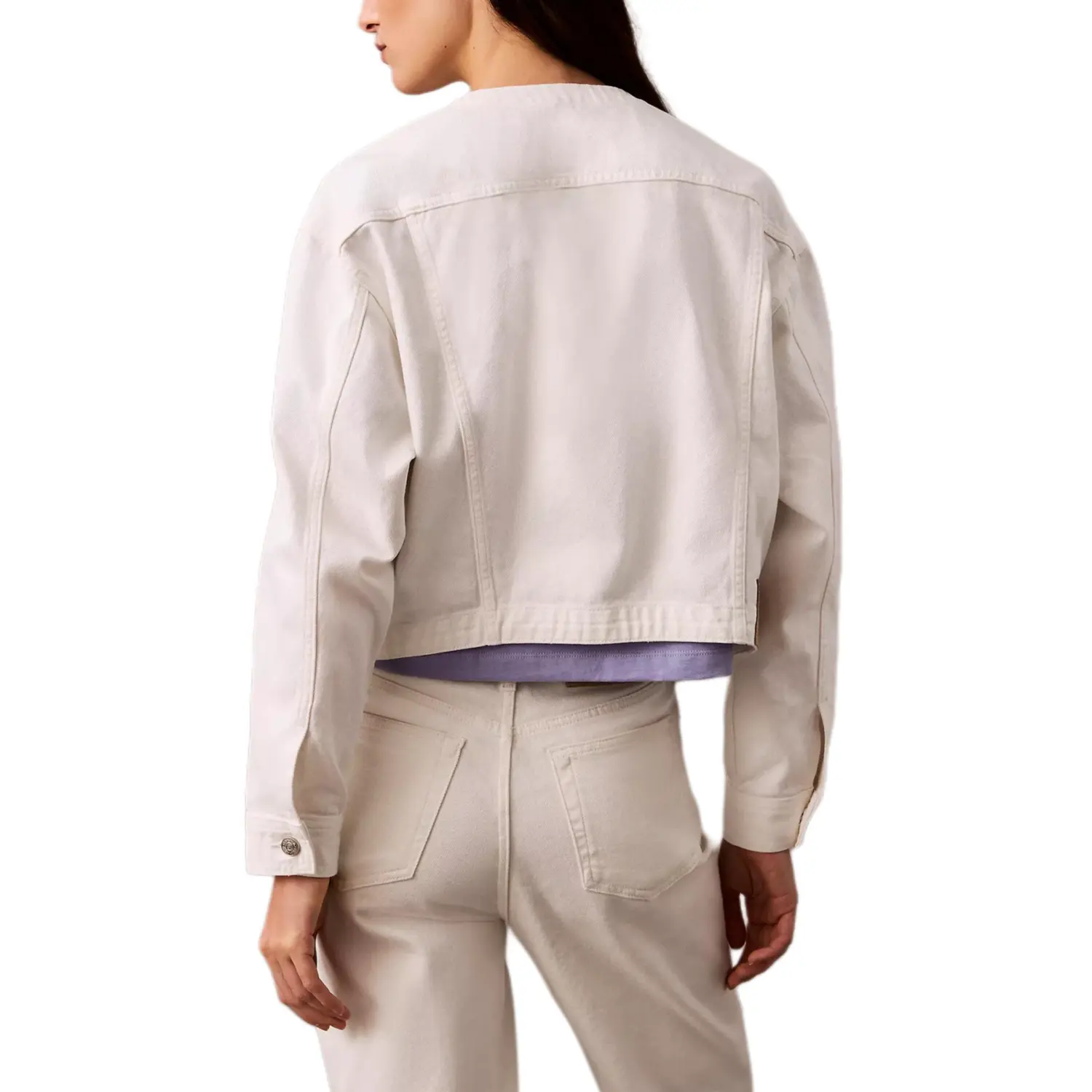 Calvin Klein Женская куртка оптический белый, Optical White — фото 4