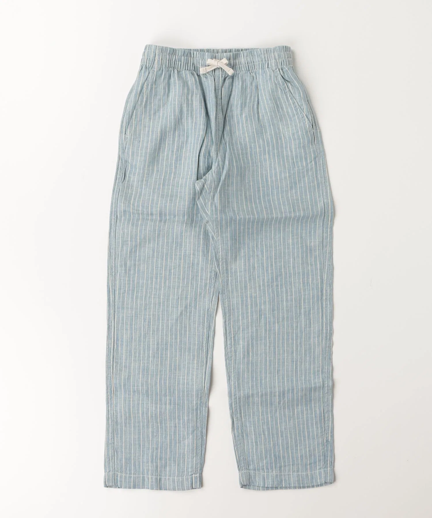 Детские льняные брюки в полоску POLO RALPH LAUREN CHILDRENSWEAR тёмно-синие — фото 3