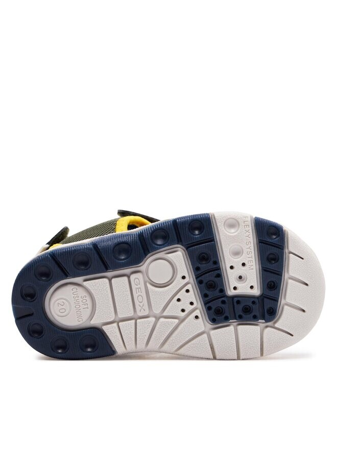 Сандалии B Sandal Multy Boy B450FB 014CE C0629 M Geox, хаки/желтый — фото 4