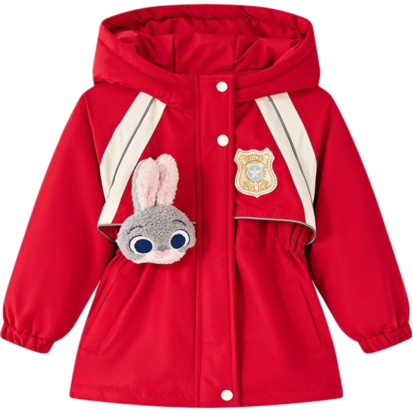 

Куртка для детей 3-7 лет Disney, красный new year style