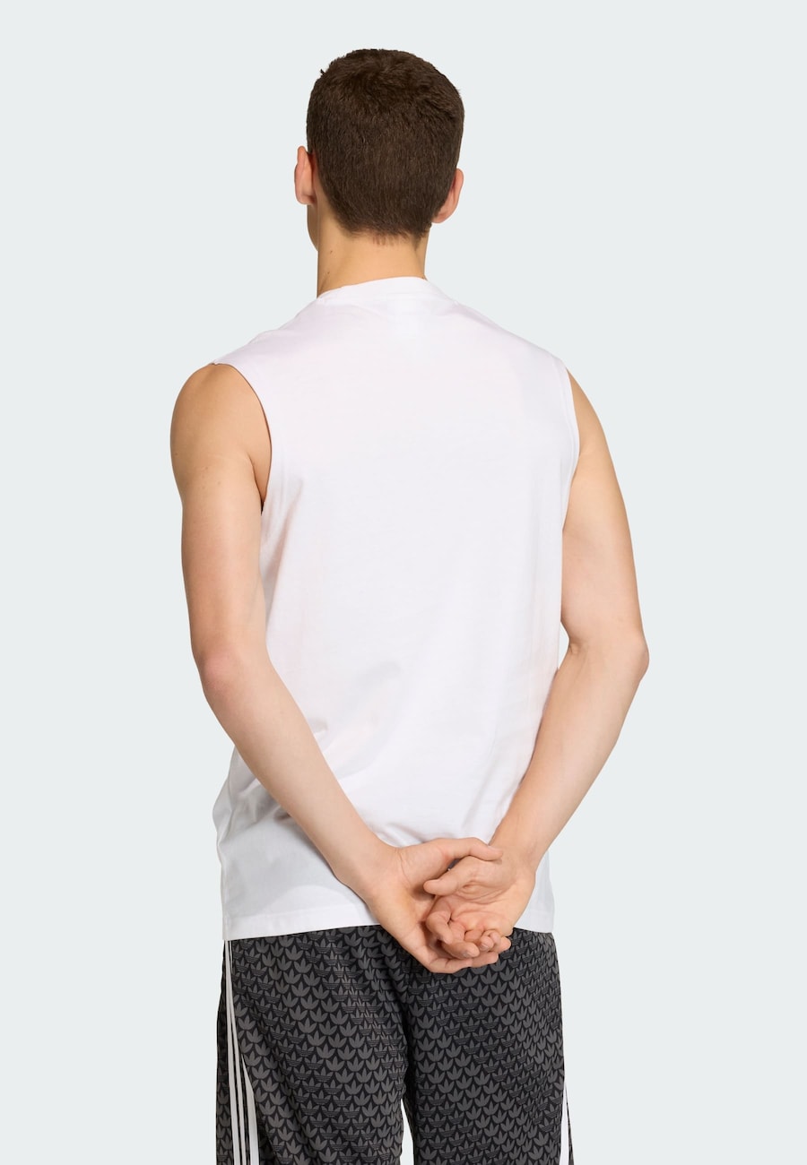 Рубашка ADIDAS ORIGINALS Trefoil Essentials, белый — фото 3