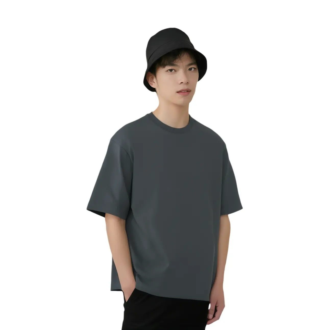 U Collection SS25 футболка Unisex Dark Gray UNIQLO, темно-серый — фото 3
