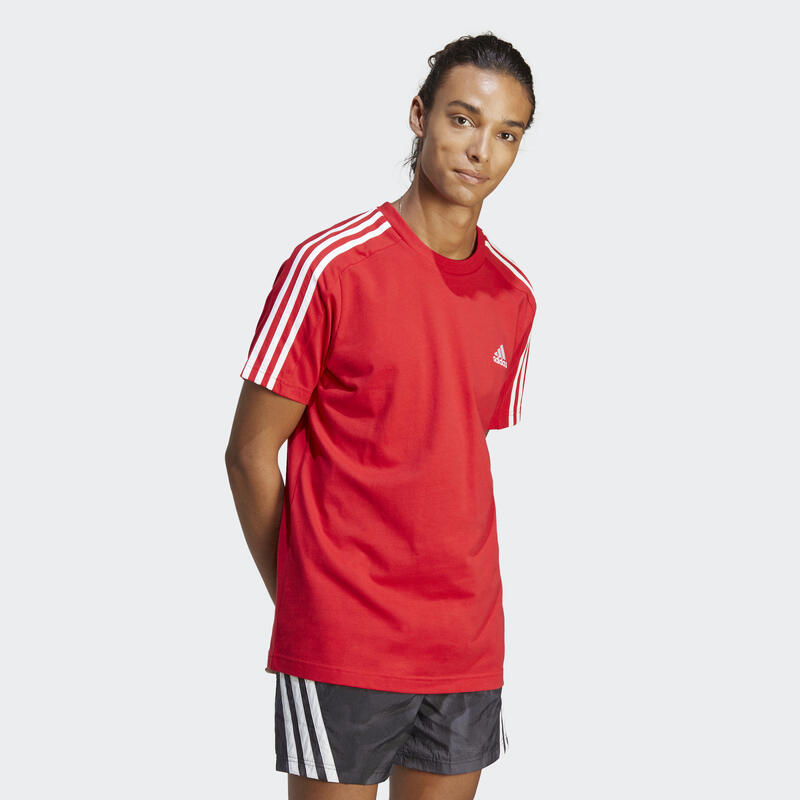 

Футболка из одного джерси с 3 полосками Essentials ADIDAS, цвет rot