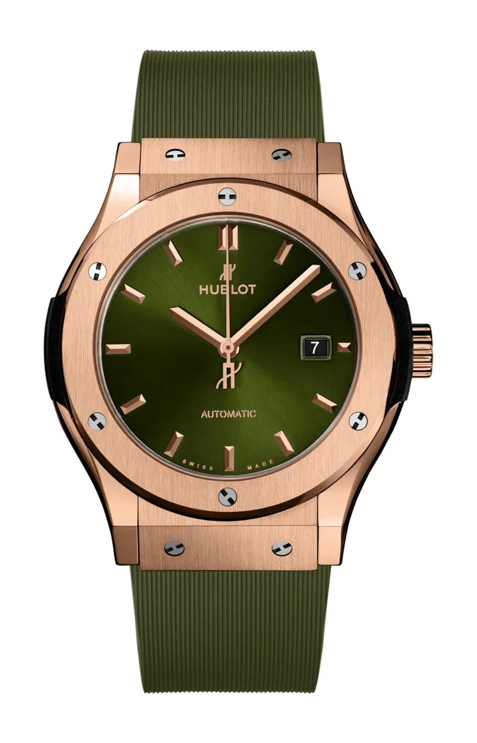 Классик Фьюжн Кинг Голд Грин 42 мм - 542.OX.8980.RX HUBLOT, золотой