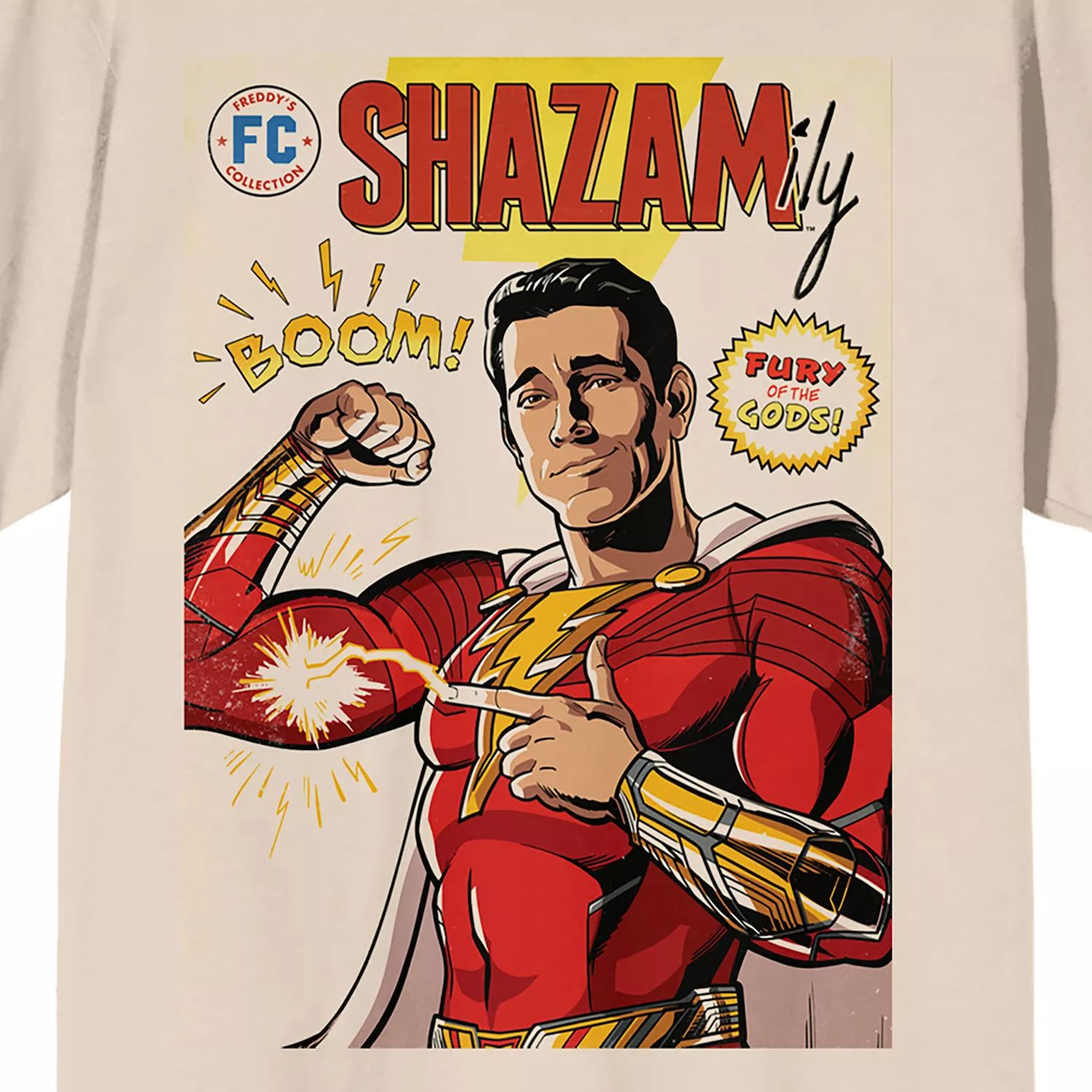 

Детская футболка DC Comics Shazam Fury Of The Gods с графическим плакатом и комиксами Licensed Character