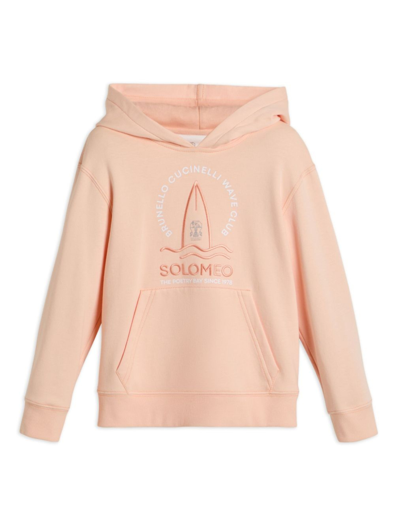 

Толстовка Brunello Cucinelli Kids махровый капюшон, оранжевый