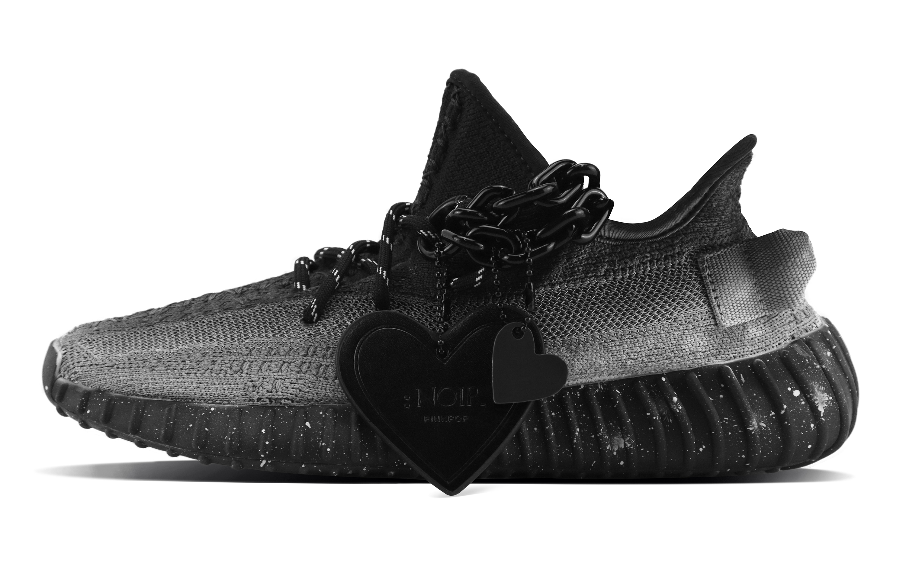 

Кроссовки adidas originals Yeezy Boost 350 V2 Lifestyle Shoes Unisex Low-top Black/white, черный/белый