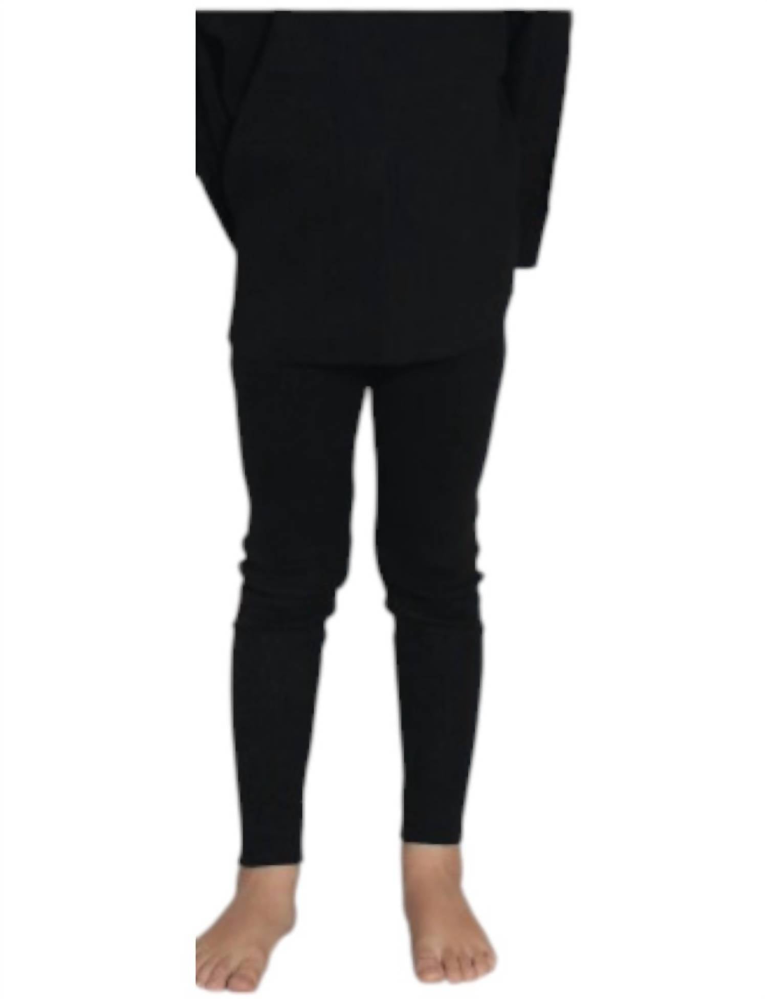 

Детские ребристые леггинсы в черном цвете A Basic Brand