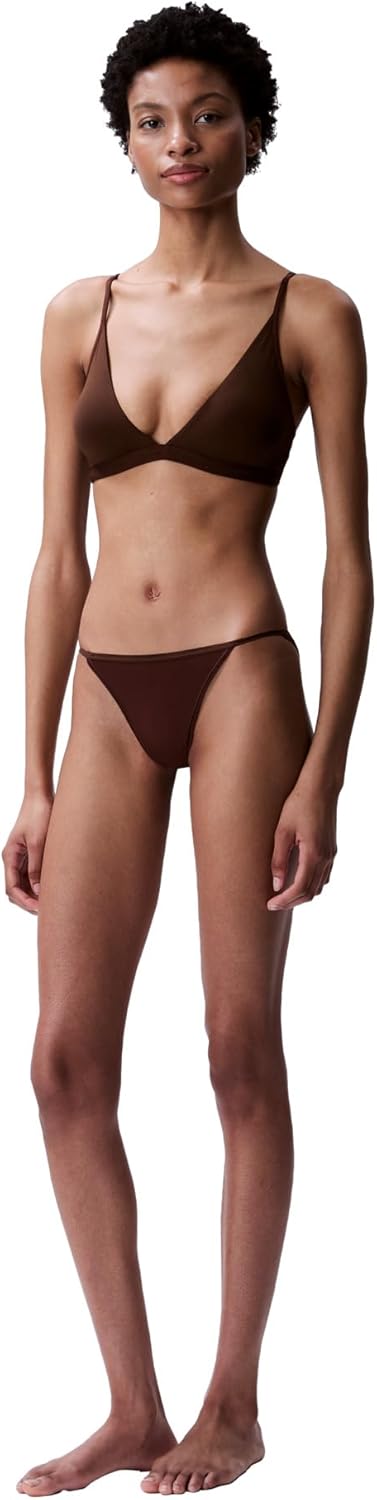 Женский бюстгальтер-бралетт Calvin Klein Form to Body с легкой подкладкой и треугольными чашечками, Umber — фото 4