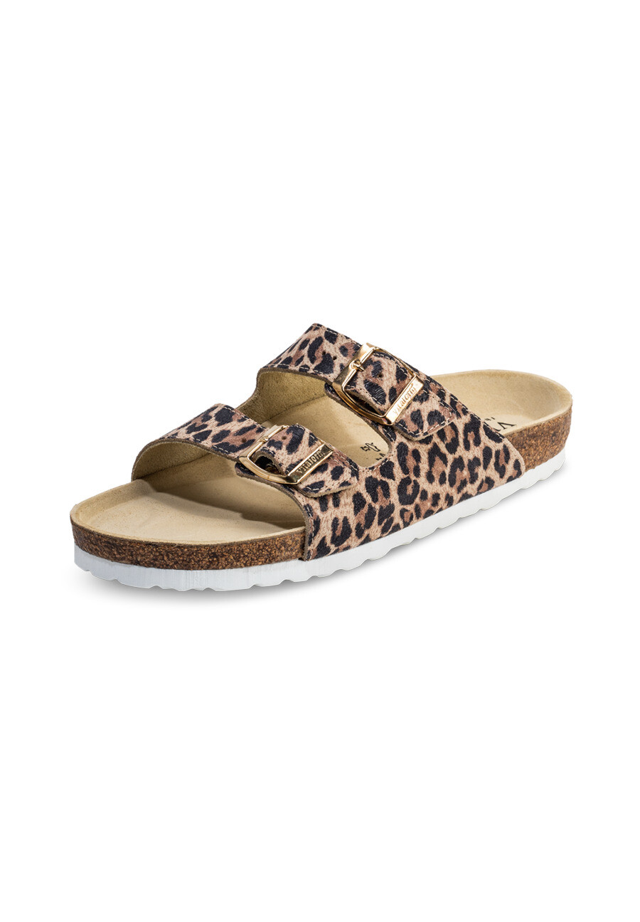 Мюли VITAFORM Veloursleder, цвет leopard