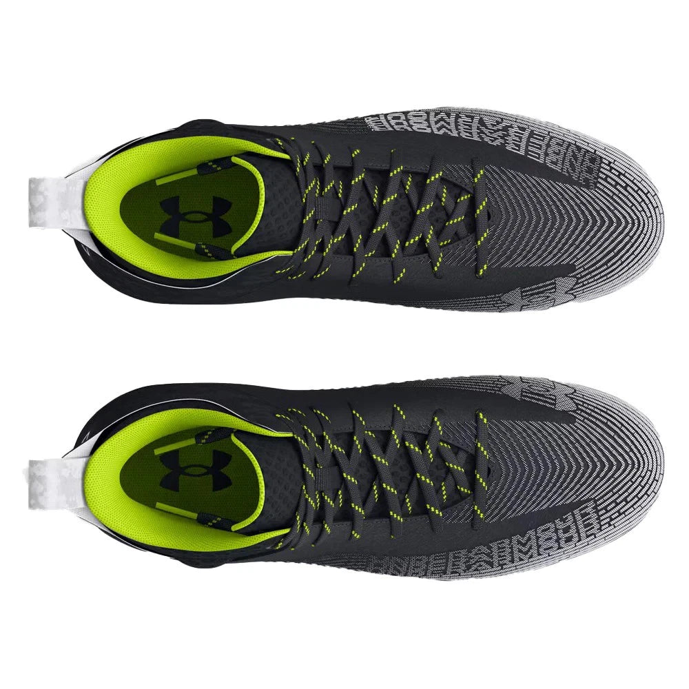 Мужские черные футбольные бутсы Under Armour Hammer 2 MC 3027306-001 на шнуровке ZAP631 — фото 4