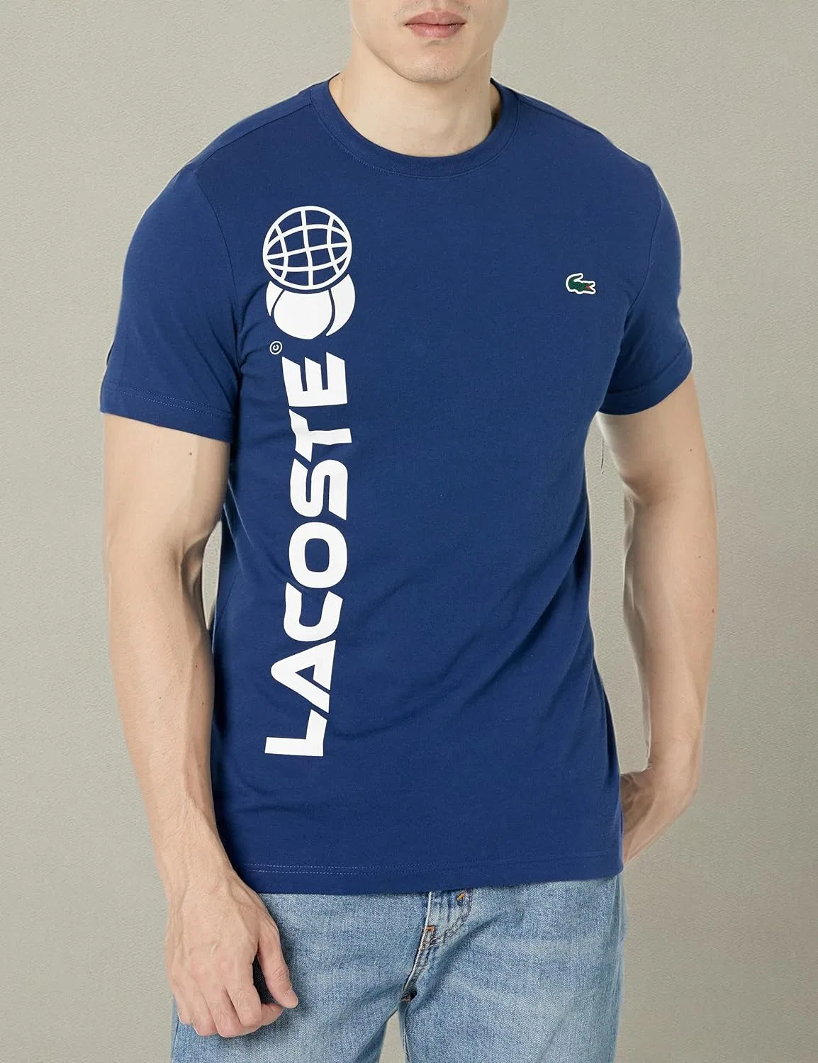 Теннисная футболка Lacoste X Даниил Медведев, стандартный крой, с принтом — фото 3