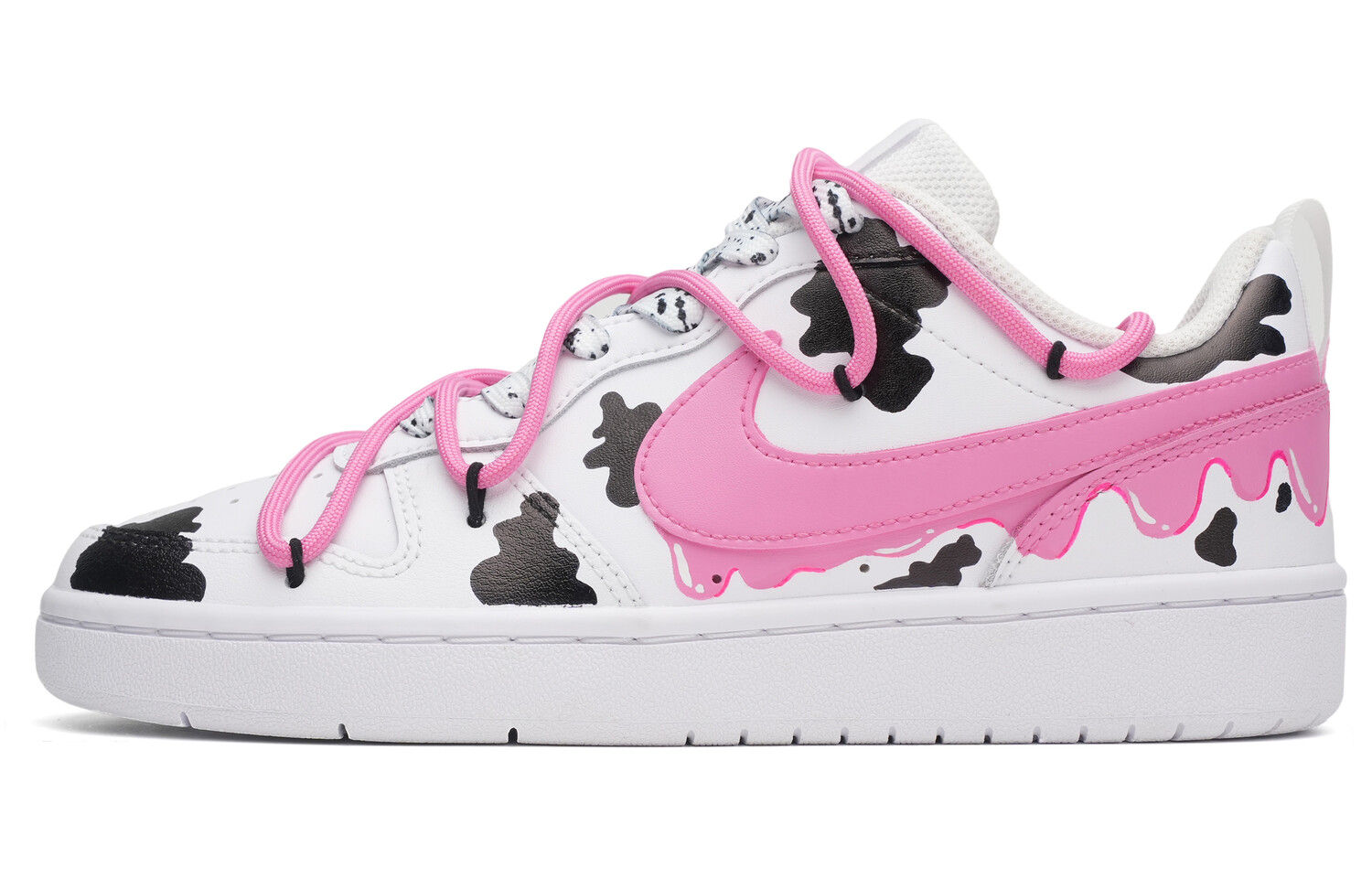 

Кроссовки Nike Court Borough Skateboarding Shoes Women's Low-top White/pink/black, белый