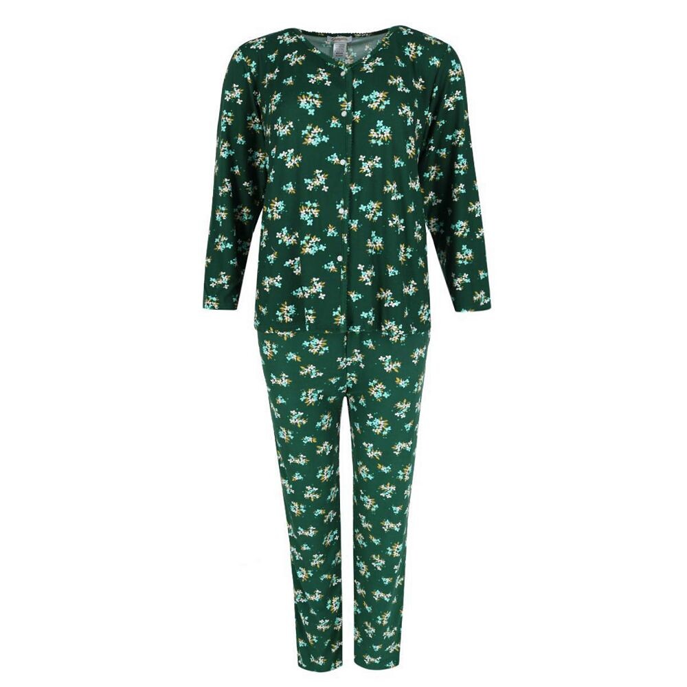 

Женский пижамный комплект Hunter с цветочным принтом Elegant Emily, цвет Hunter Green