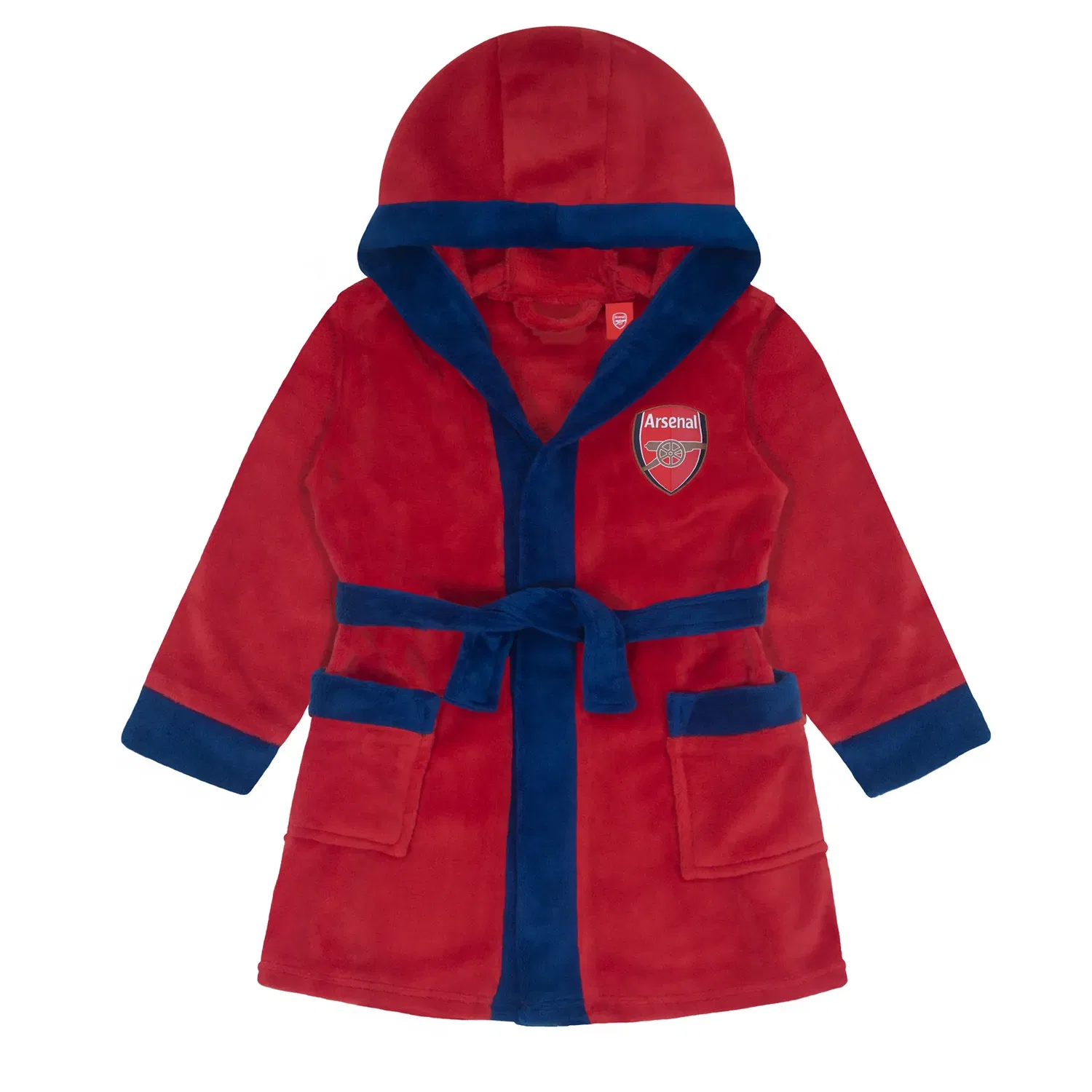 Детский халат с капюшоном Arsenal FC, красный