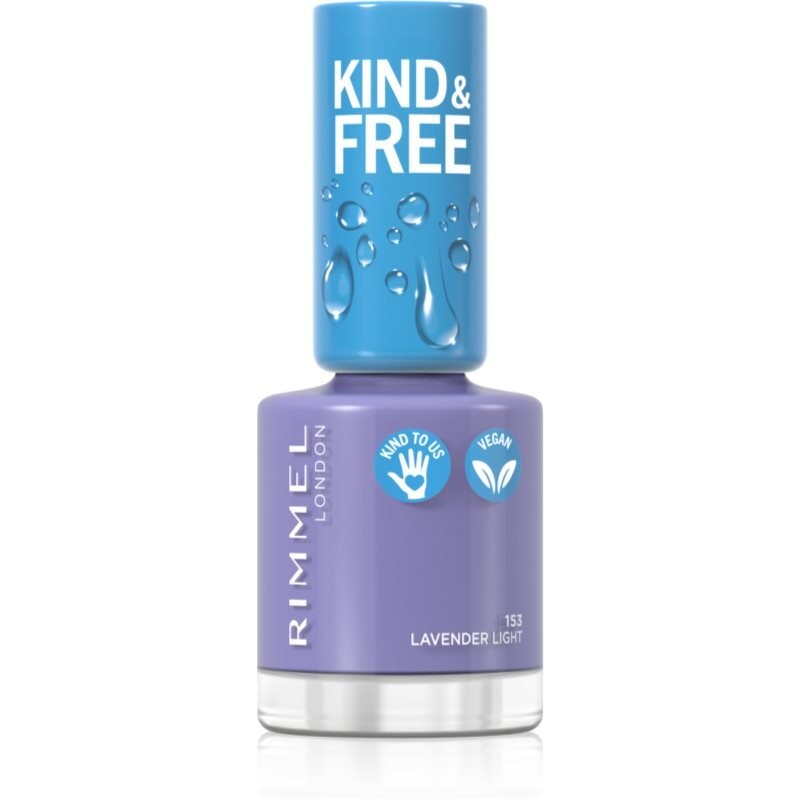 

Лак для ногтей Rimmel Kind & Free оттенок 153 Лаванда Светлый 8 мл