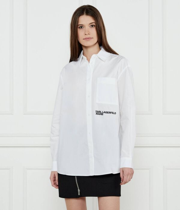 

Рубашка Karl Lagerfeld Jeans Relaxed Fit, белый