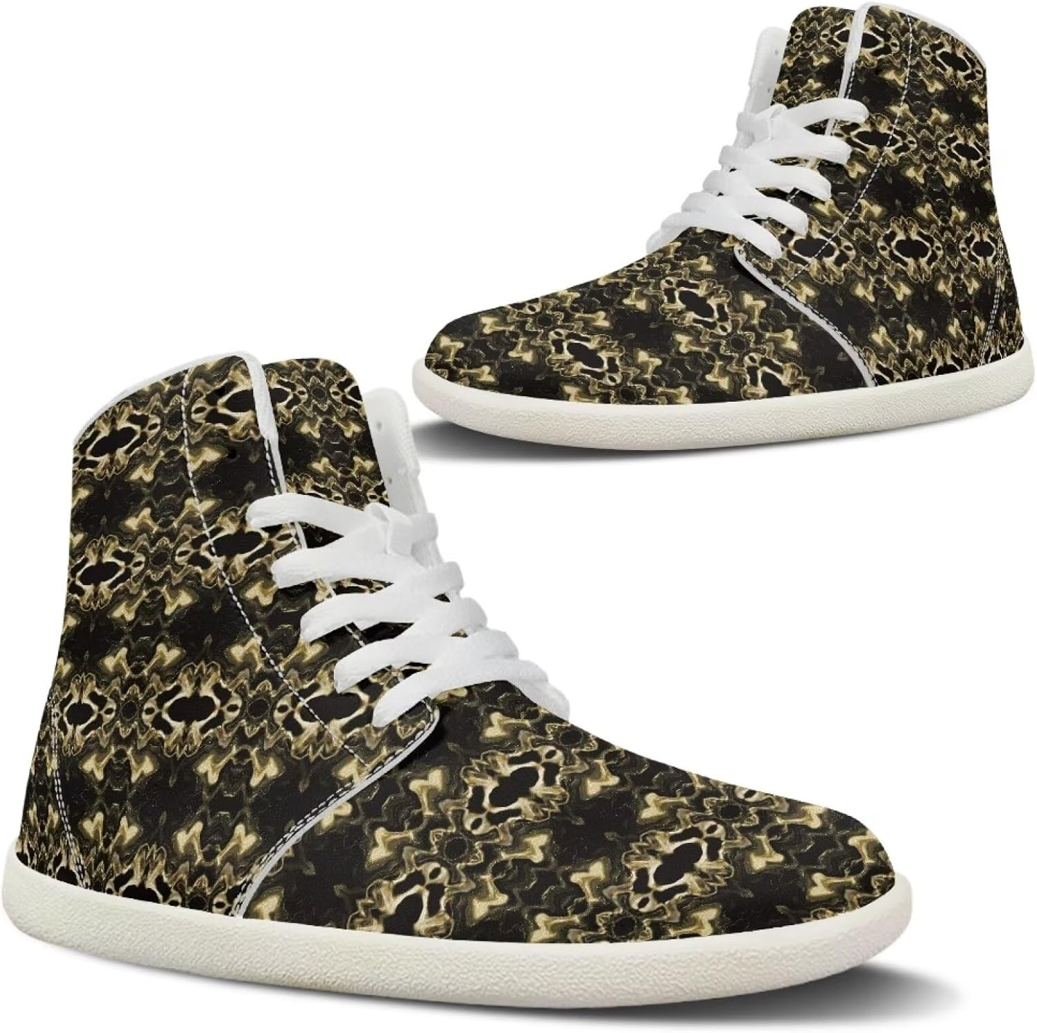 

Мужские широкие кроссовки для ходьбы, высокие кеды, легкие повседневные прогулочные туфли, нескользящая подошва, спортивная обувь, размеры US 5-14 Qoiuvncy, Geometric Patterns