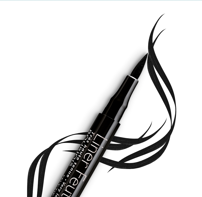 Liner feutre стойкая подводка-маркер для глаз 24 часа. Bourjois, atspalvis ultra black 0,8 мл — фото 3
