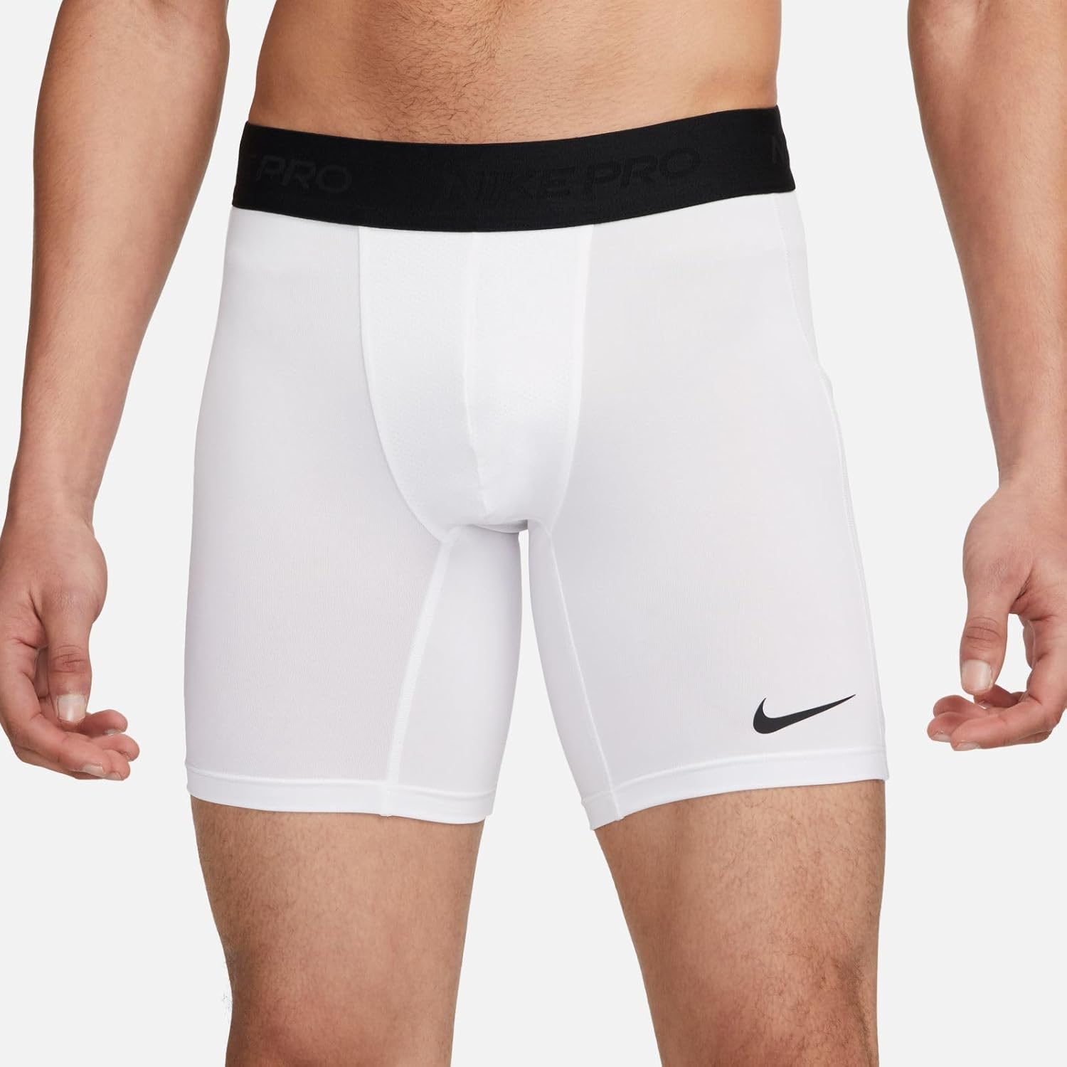 Мужские шорты Nike Pro Dri-fit, White/Black — фото 3
