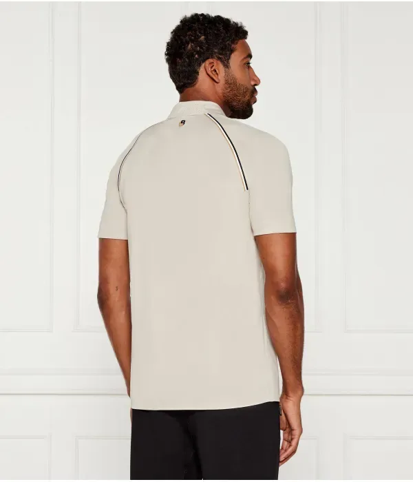 Поло Patteo TOC slim fit Boss Green, бежевый — фото 3