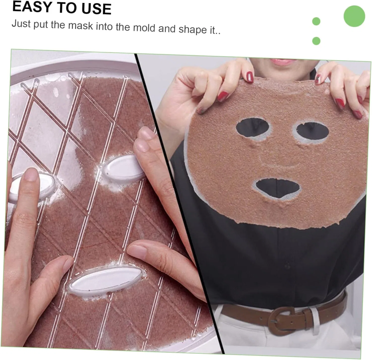 Набор POPETPOP — Форм для масок для лица Silicone Mask Dish 3 штуки белый — фото 3
