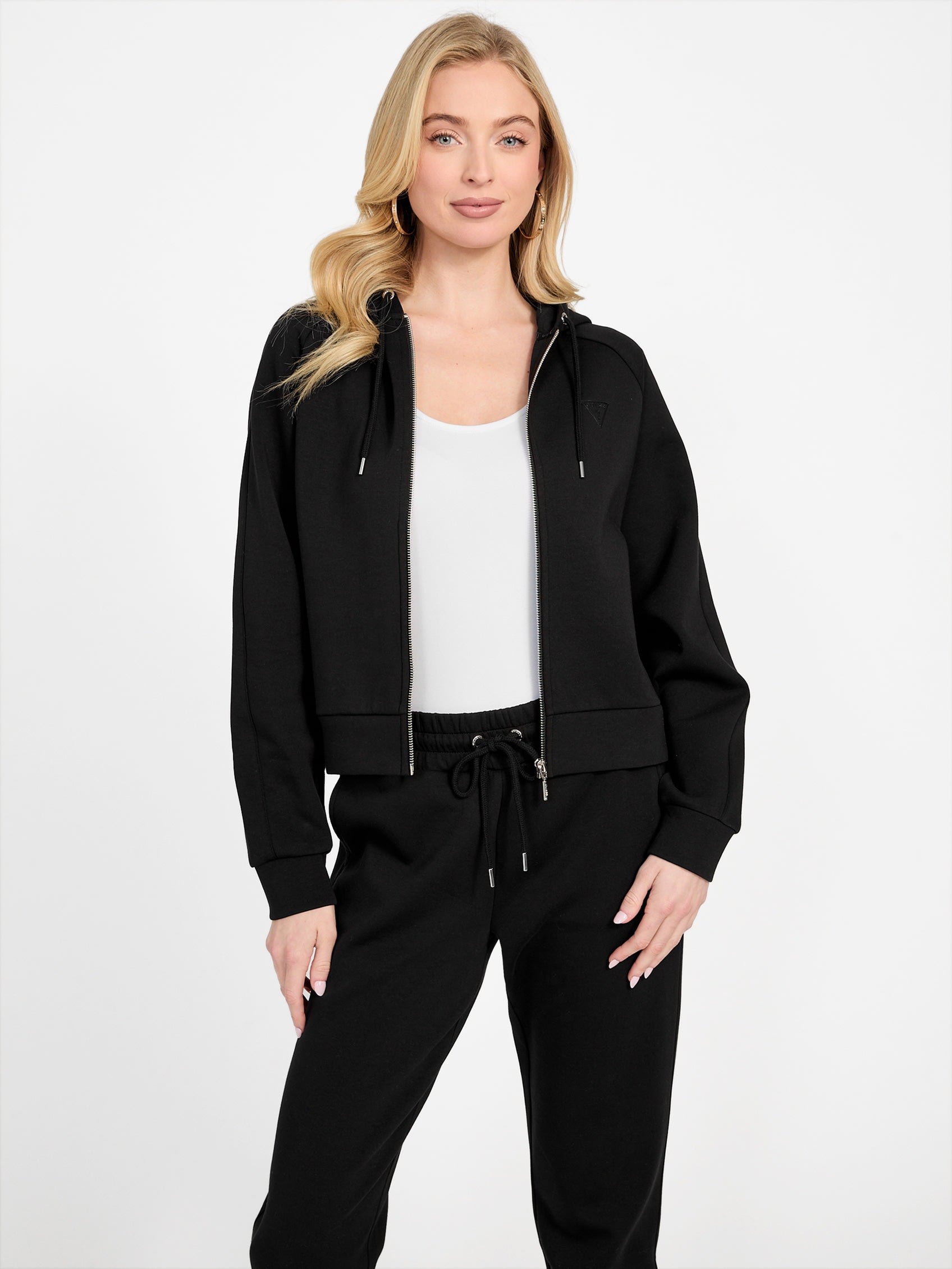 

Толстовка с капюшоном Katana на молнии Guess Factory, черный