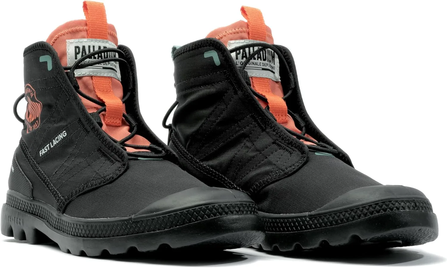 Мужские ботинки Palladium Pampa Travel Lite Ripstop с застежкой-тогглом, черный — фото 2