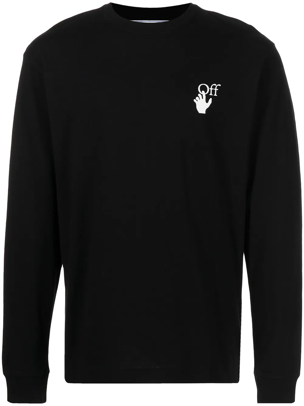 

Топ с длинными рукавами и логотипом OFF-WHITE, черный
