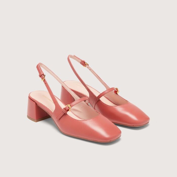 

Босоножки из гладкой кожи на каблуке Coccinelle MAGALÙ SMOOTH, красный
