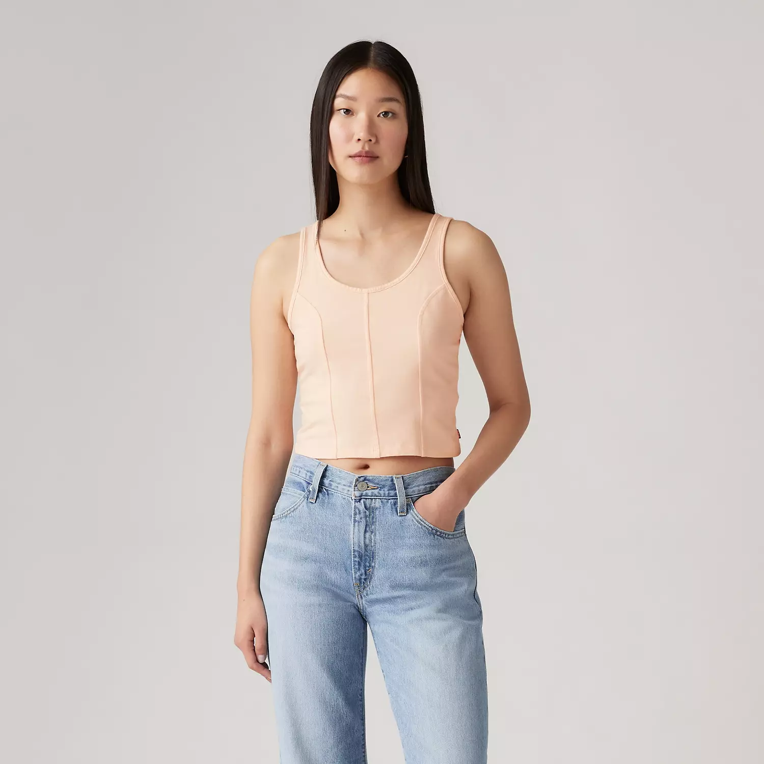 

Майка с корсетом Mars Levi's, цвет Pale Peach - Orange