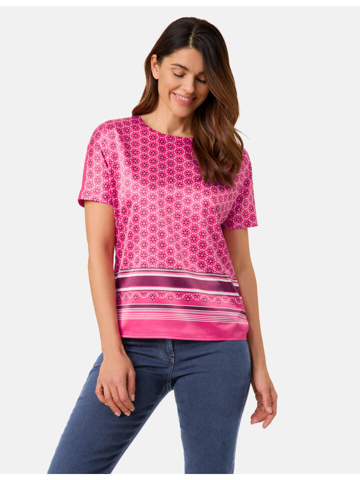 

Футболка Gerry Weber T-Shirt 1/2 Arm, цвет Raspberry/Panneaux print