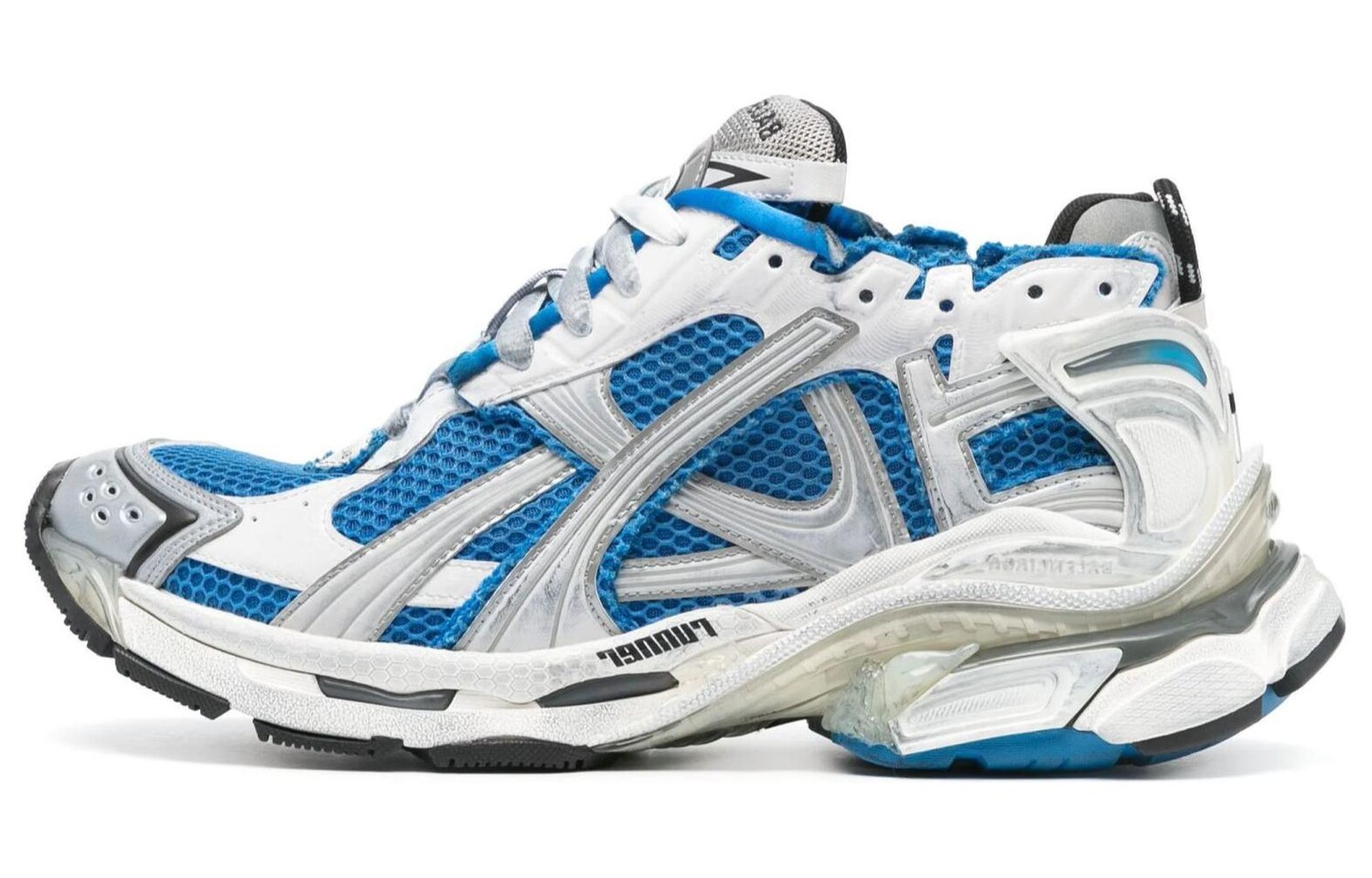 Кроссовки Balenciaga Runner Panelled Sneakers, синий