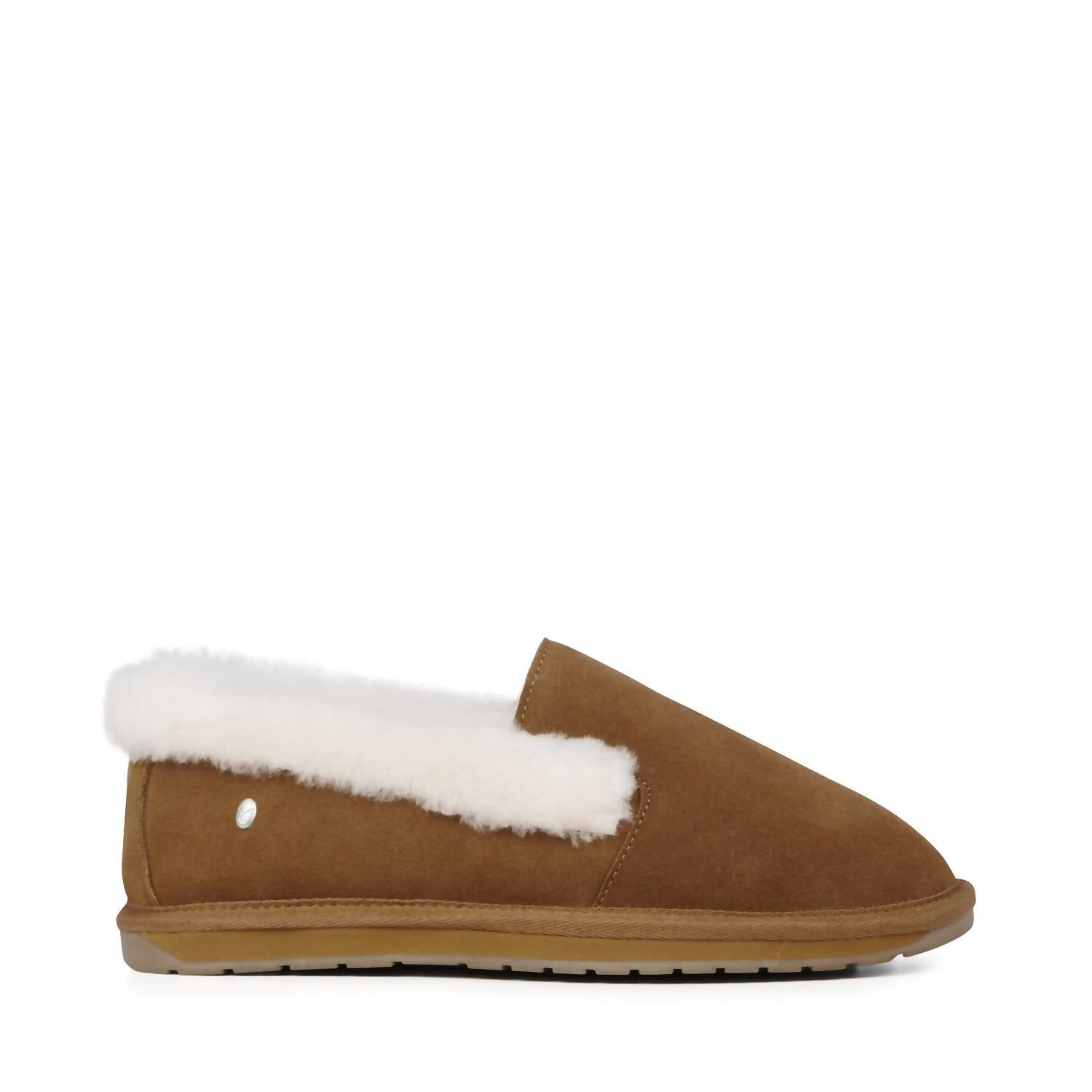 Женские тапочки Blanche Cuff High Vamp в каштановом цвете EMU Australia, цвет chestnut — фото 2
