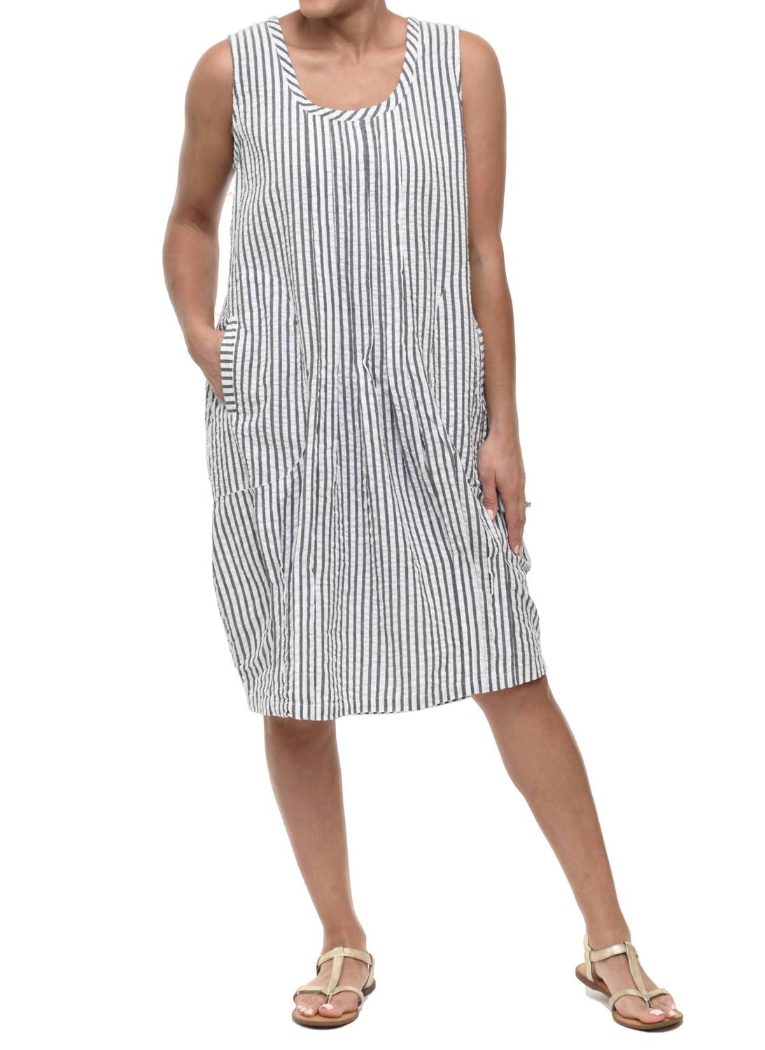 

Платье Санта-Фе в полоску Мерфи из пике Tulip Clothing, Murphy Seersucker Stripe