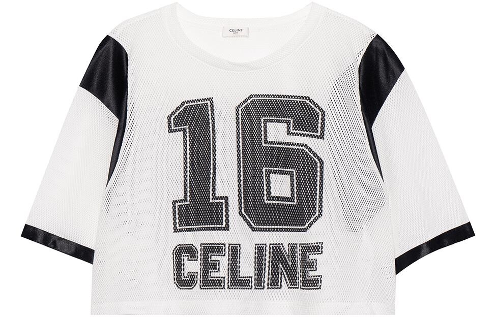 

Футболка укороченная Celine, белый