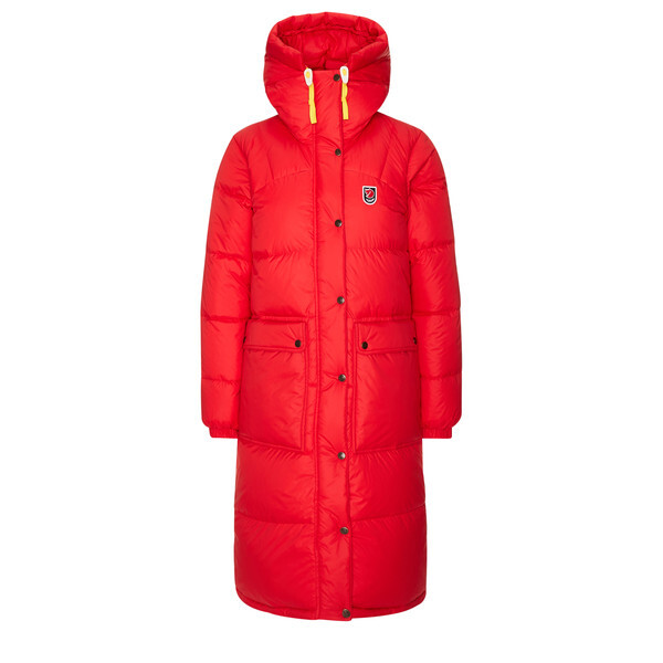 

Пуховик Fjällräven, красный