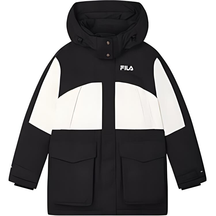 

Пуховик женский, цвет черный как смоль Fila